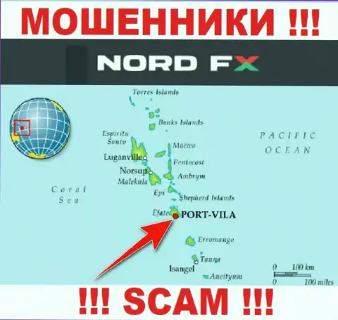 NordFX Com сообщили на своем сайте свое место регистрации - на территории Vanuatu