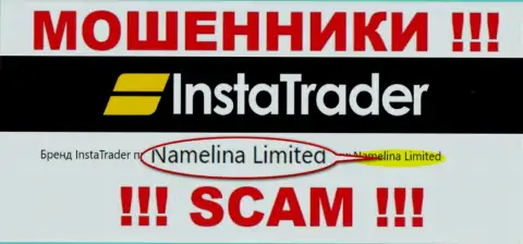 Namelina Limited - это руководство неправомерно действующей компании InstaTrader Net