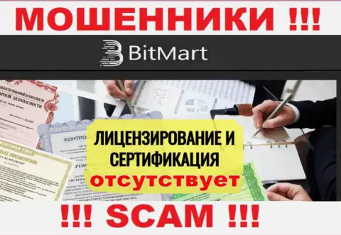 По причине того, что у компании BitMart Com нет лицензии, сотрудничать с ними весьма рискованно это ВОРЮГИ !!!