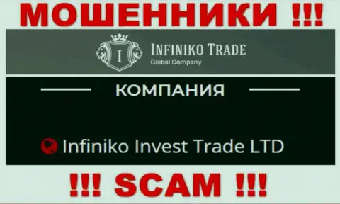 Infiniko Invest Trade LTD это юридическое лицо махинаторов Инфинико Инвест Трейд ЛТД
