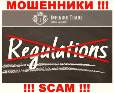 Infiniko Trade беспроблемно уведут Ваши деньги, у них вообще нет ни лицензии, ни регулятора