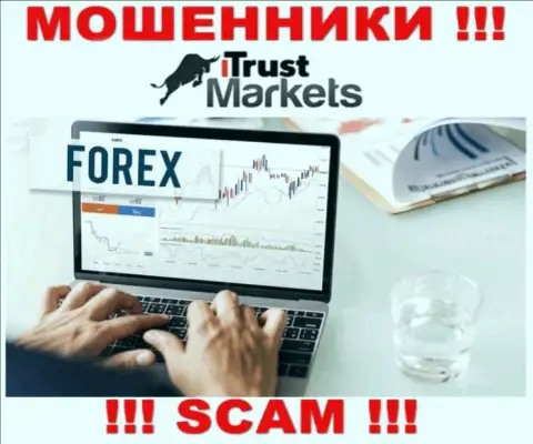 Очень рискованно совместно сотрудничать с мошенниками Trust-Markets Com, род деятельности которых Форекс