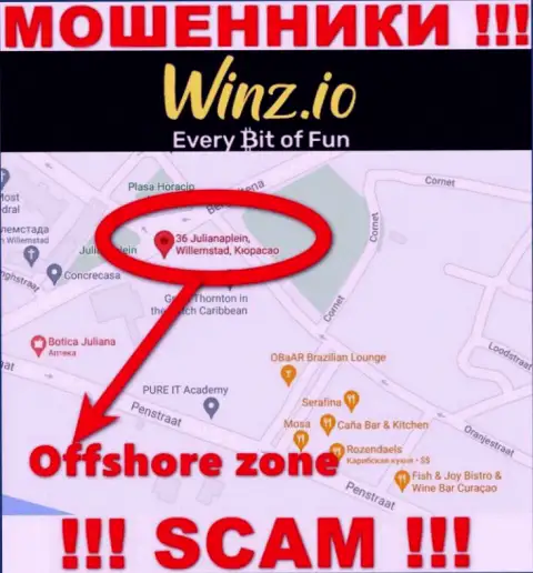 Winz имеют оффшорную регистрацию: Curaçao - будьте очень бдительны, разводилы
