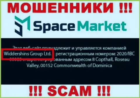 На официальном сервисе Space Market говорится, что этой организацией управляет Виддерсхинс Груп Лтд