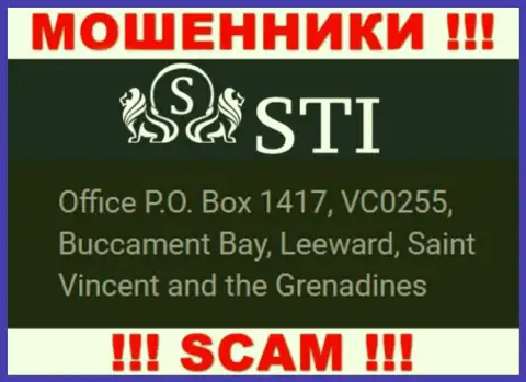 Saint Vincent and the Grenadines это официальное место регистрации организации СТИ