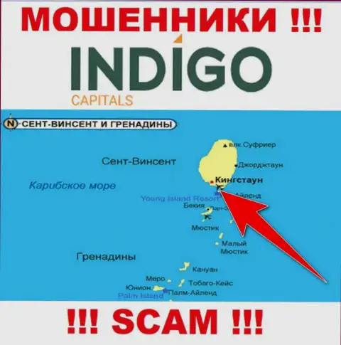 Мошенники IndigoCapitals Com пустили свои корни на территории - Kingstown, St Vincent and the Grenadines