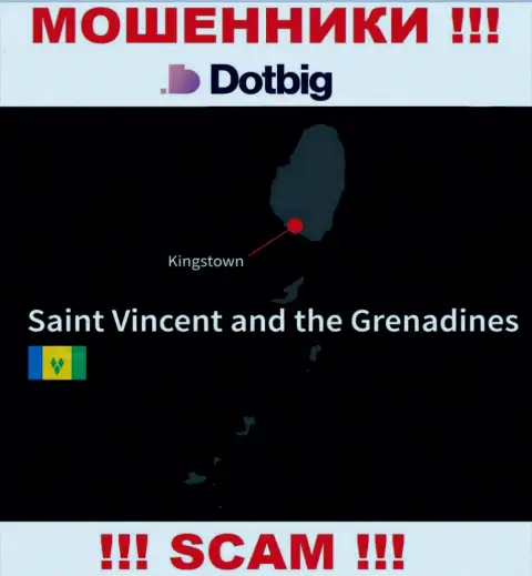 DotBig Com имеют офшорную регистрацию: Kingstown, St. Vincent and the Grenadines - будьте очень бдительны, мошенники