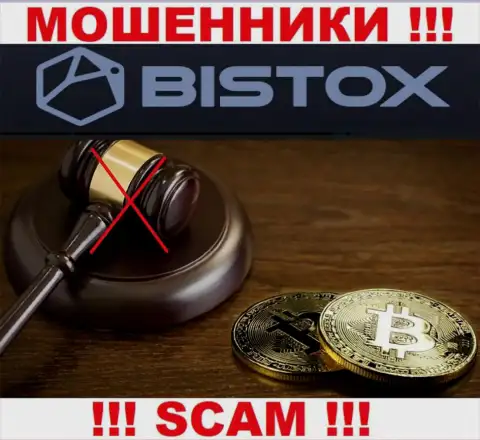 На сайте мошенников Bistox Com вы не отыщите данных о их регуляторе, его просто НЕТ !!!