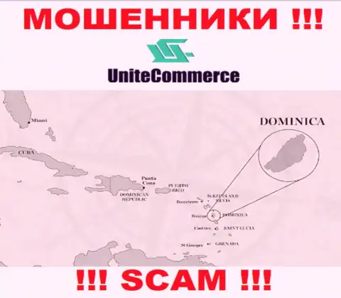 UniteCommerce базируются в офшорной зоне, на территории - Commonwealth of Dominica
