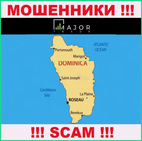 Обманщики Major Trade пустили корни на территории - Доминика, чтоб спрятаться от наказания - МОШЕННИКИ